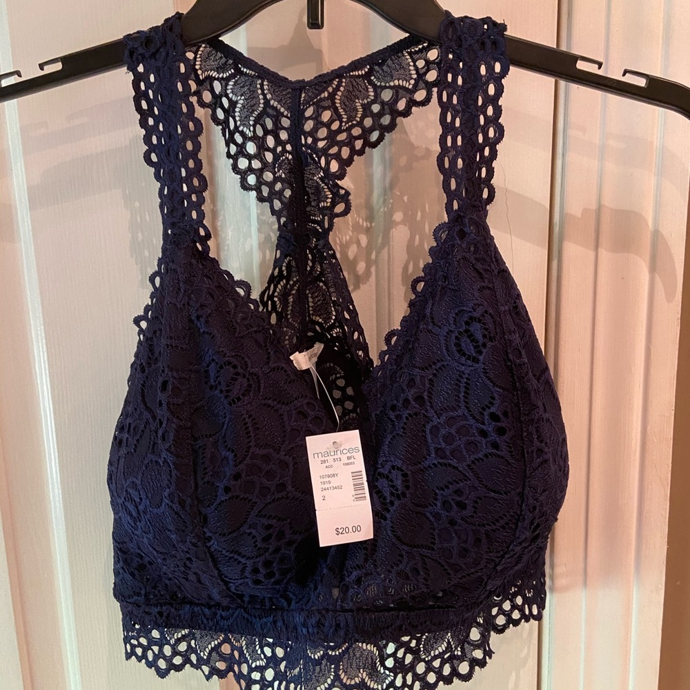 Beautiful midnight blue bralette
